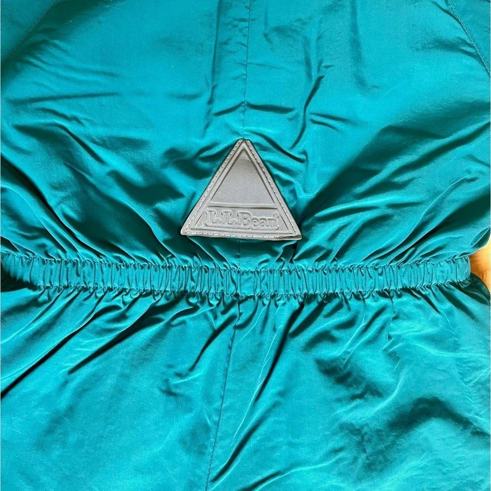 Vintage 90s LL Bean Snowsuit 3T Teal One Piece Hooded Made in USA Retro Kids EUC
